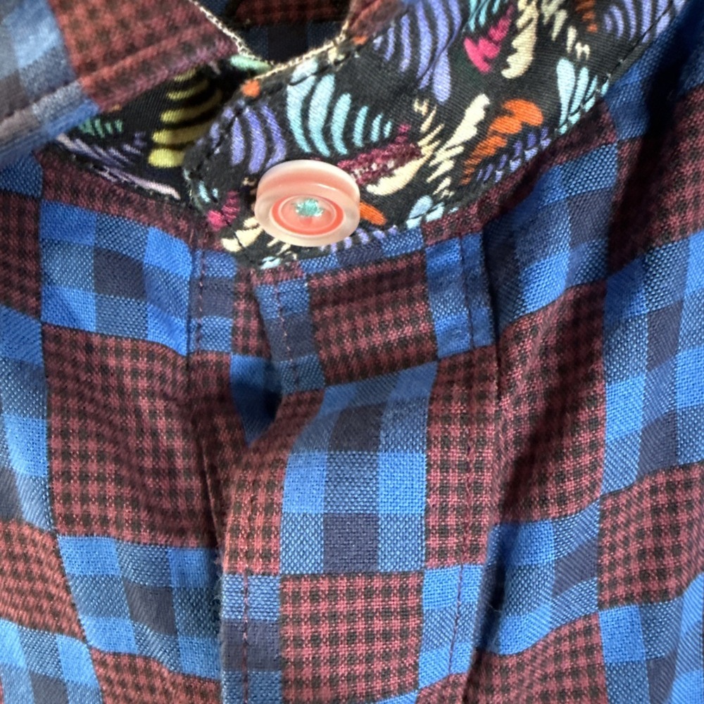 Robert Graham Infrared Long Sleeve Button Down Tailored Fit Shirt 2XL - Picture 11 of 14